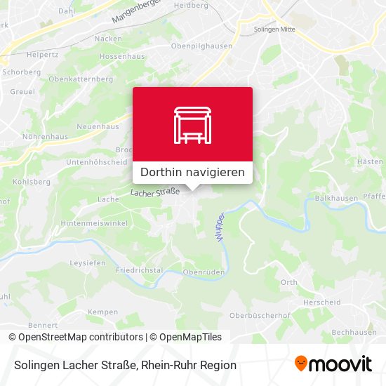 Solingen Lacher Straße Karte