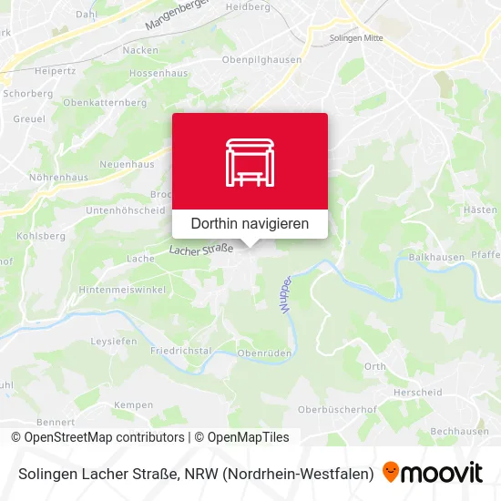 Solingen Lacher Straße Karte