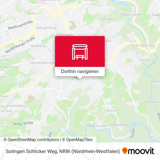 Solingen Schlicker Weg Karte