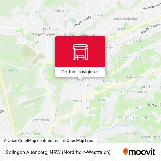 Solingen Auenberg Karte