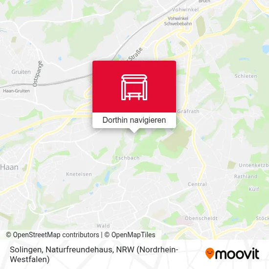 Solingen, Naturfreundehaus Karte