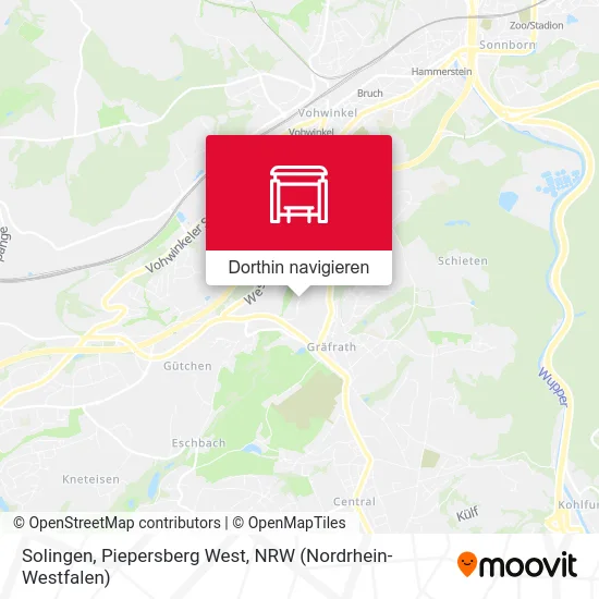 Solingen, Piepersberg West Karte