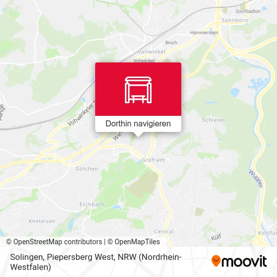 Solingen, Piepersberg West Karte