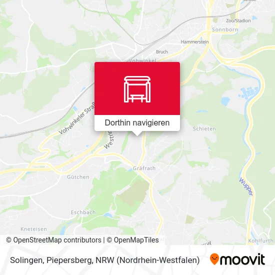 Solingen, Piepersberg Karte