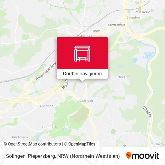 Solingen, Piepersberg Karte