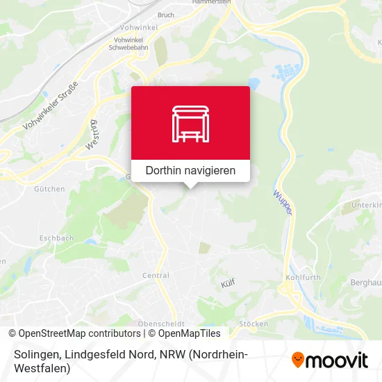 Solingen, Lindgesfeld Nord Karte