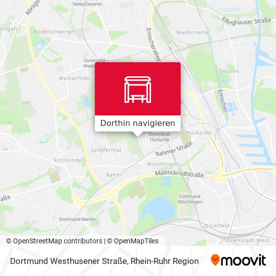Dortmund Westhusener Straße Karte