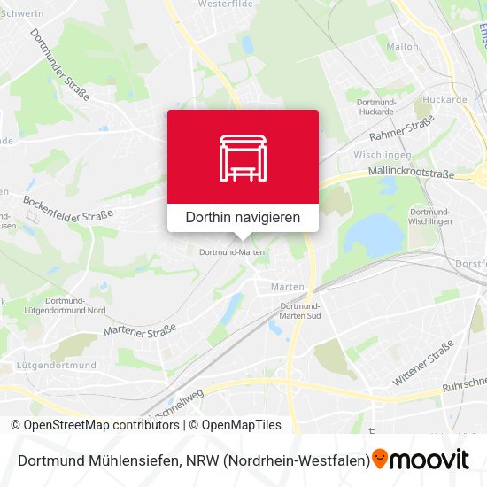 Dortmund Mühlensiefen Karte