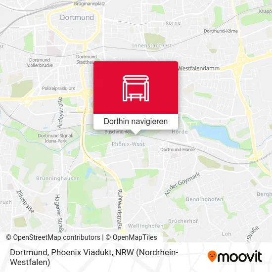 Dortmund, Phoenix Viadukt Karte