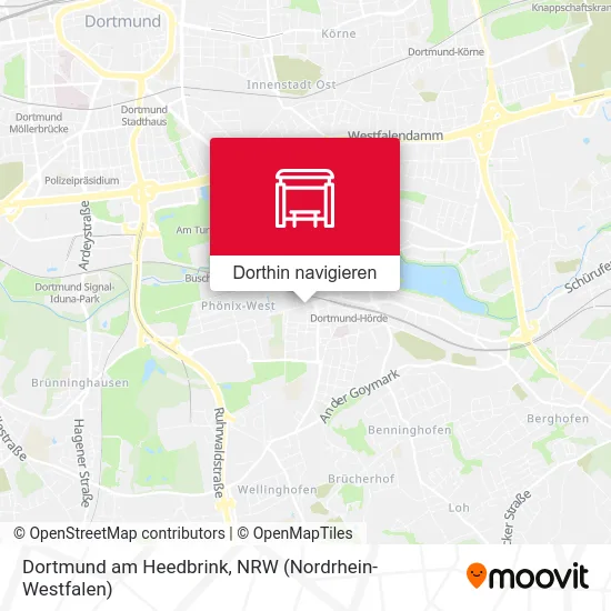 Dortmund am Heedbrink Karte