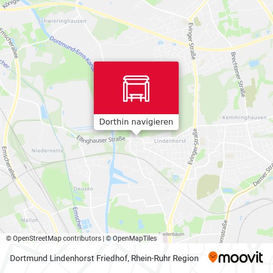 Dortmund Lindenhorst Friedhof Karte