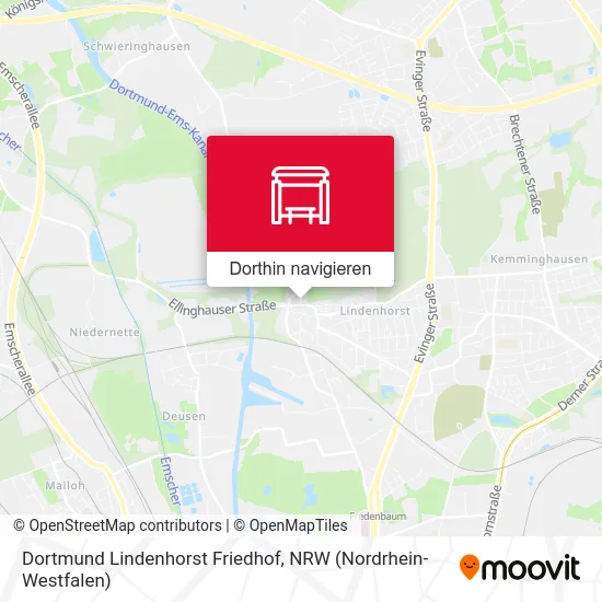 Dortmund Lindenhorst Friedhof Karte