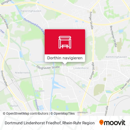 Dortmund Lindenhorst Friedhof Karte