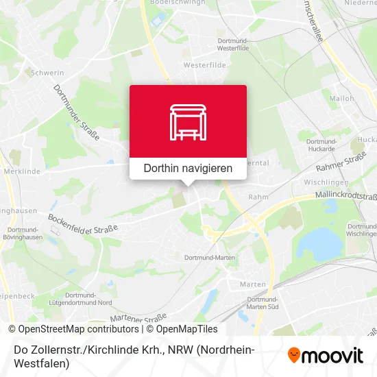 Do Zollernstr./Kirchlinde Krh. Karte