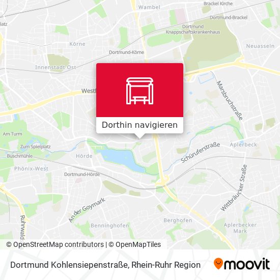 Dortmund Kohlensiepenstraße Karte