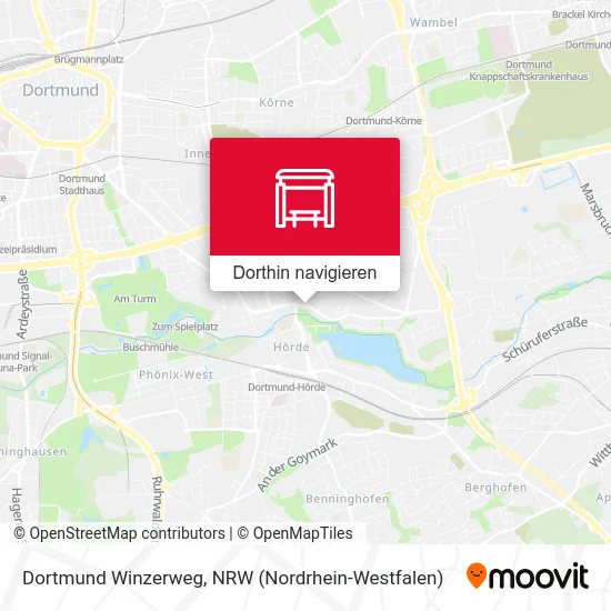 Dortmund Winzerweg Karte