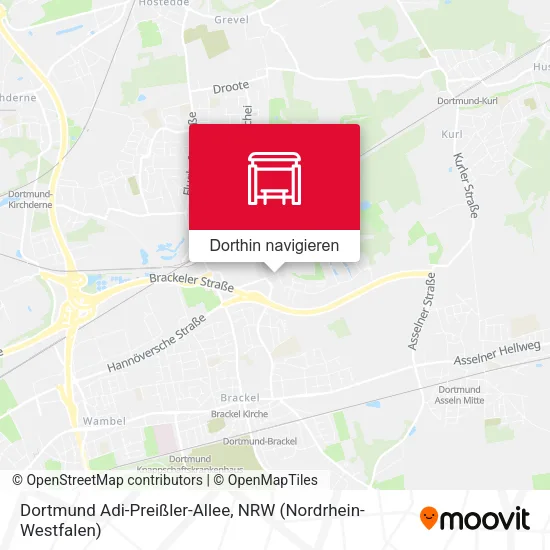Dortmund Adi-Preißler-Allee Karte