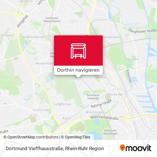 Dortmund Vieffhausstraße Karte