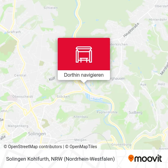Solingen Kohlfurth Karte
