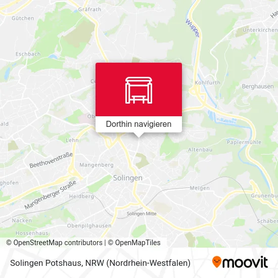 Solingen Potshaus Karte