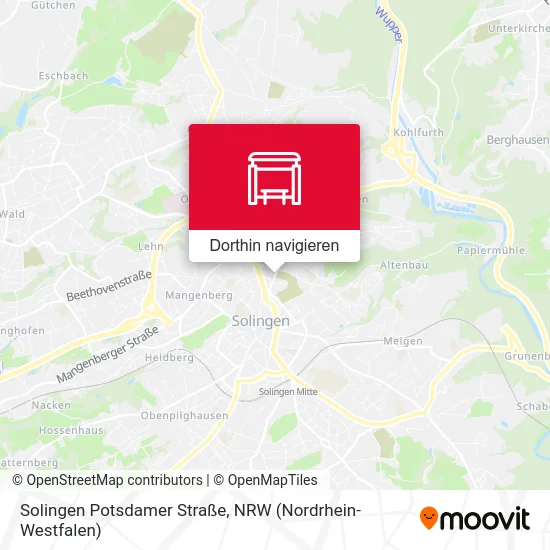 Solingen Potsdamer Straße Karte