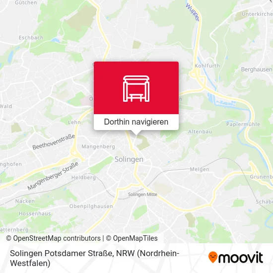 Solingen Potsdamer Straße Karte