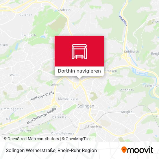 Solingen Wernerstraße Karte