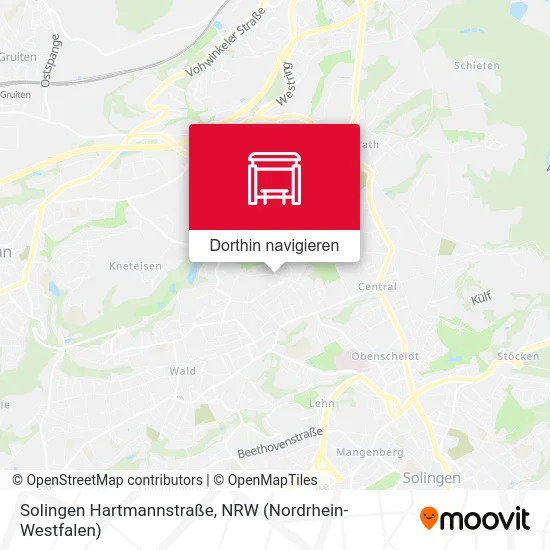 Solingen Hartmannstraße Karte