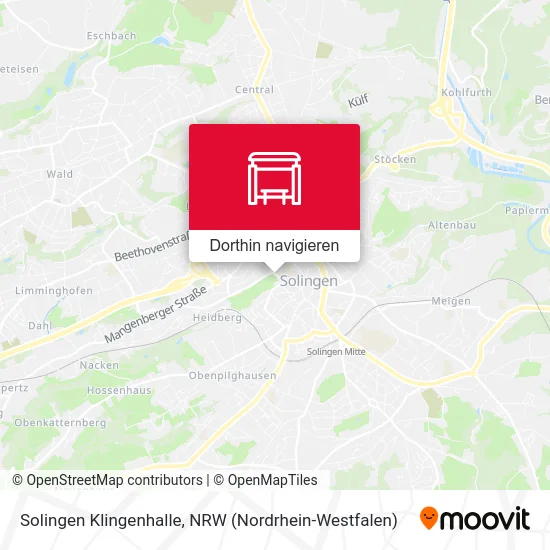 Solingen Klingenhalle Karte