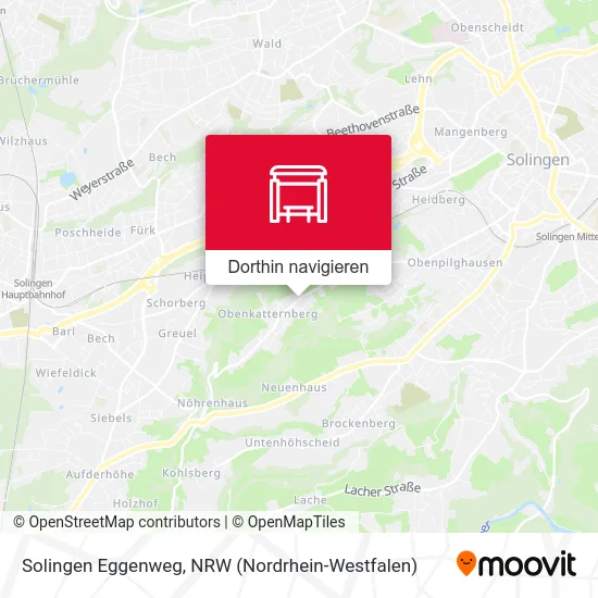Solingen Eggenweg Karte
