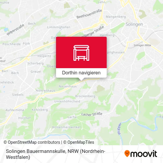 Solingen Bauermannskulle Karte