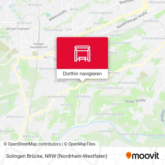 Solingen Brücke Karte