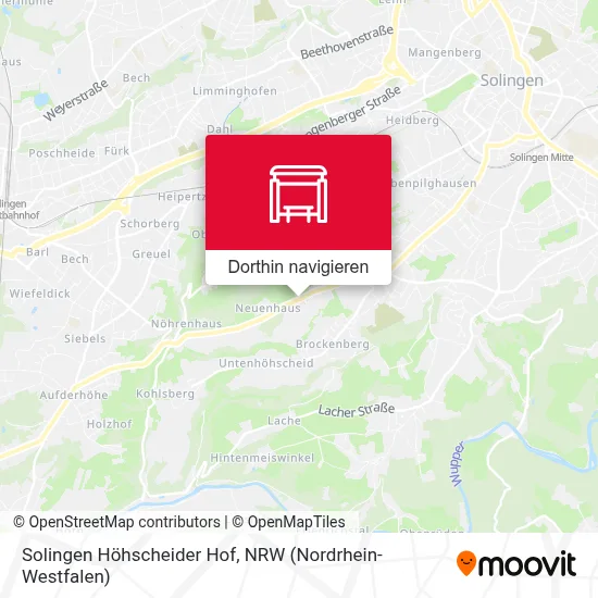 Solingen Höhscheider Hof Karte