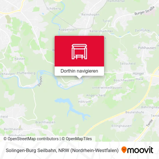 Solingen-Burg Seilbahn Karte