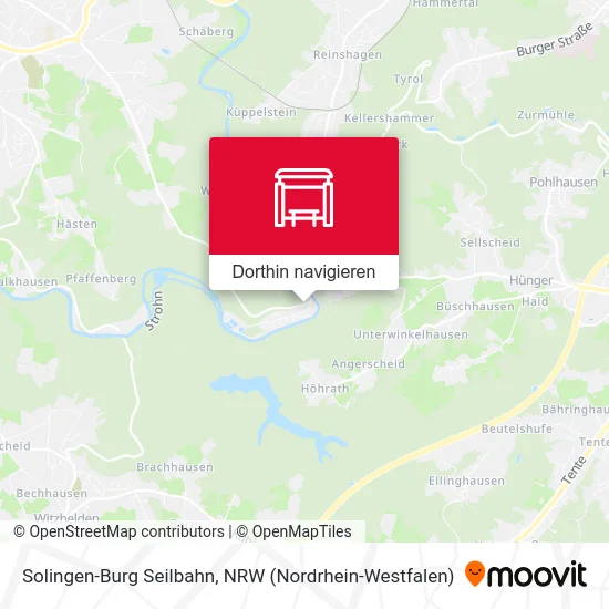 Solingen-Burg Seilbahn Karte