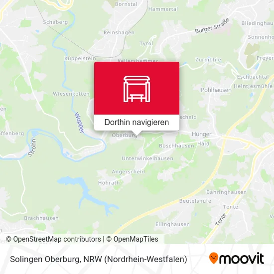 Solingen Oberburg Karte