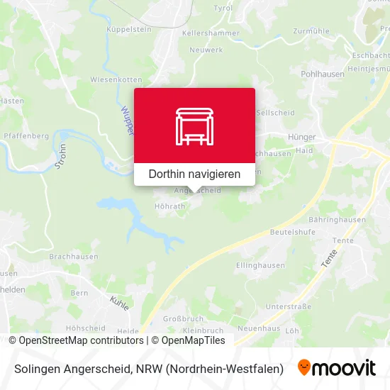 Solingen Angerscheid Karte