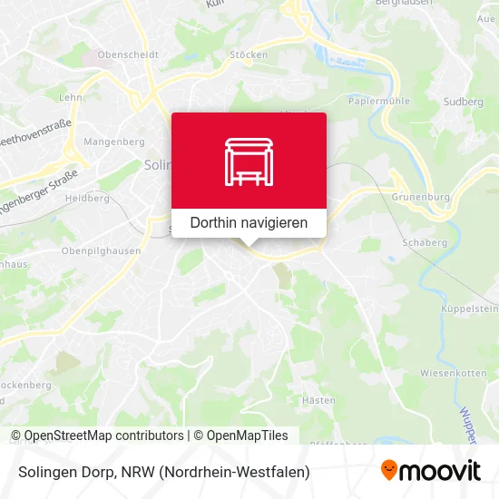 Solingen Dorp Karte