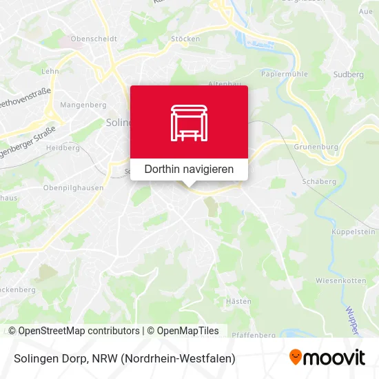Solingen Dorp Karte