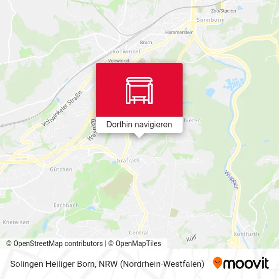 Solingen Heiliger Born Karte