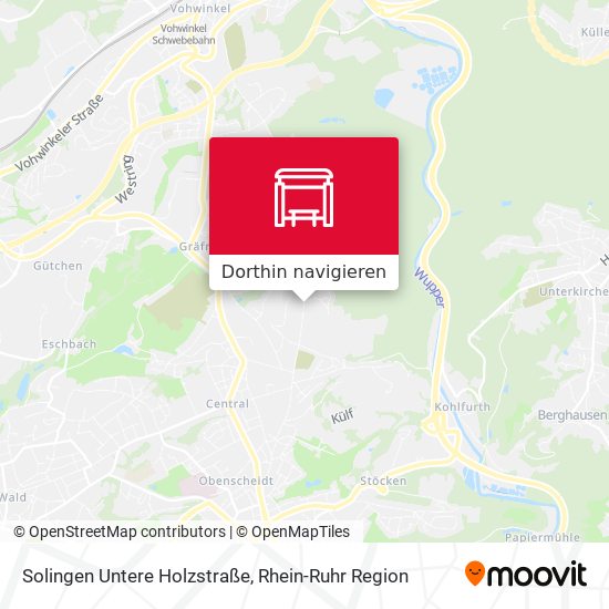 Solingen Untere Holzstraße Karte
