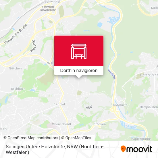 Solingen Untere Holzstraße Karte