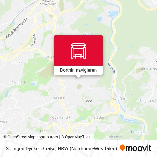 Solingen Dycker Straße Karte