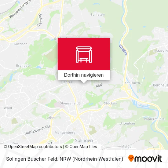 Solingen Buscher Feld Karte
