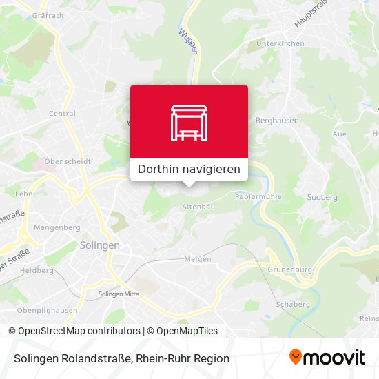 Solingen Rolandstraße Karte