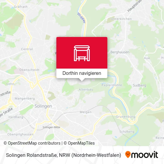 Solingen Rolandstraße Karte