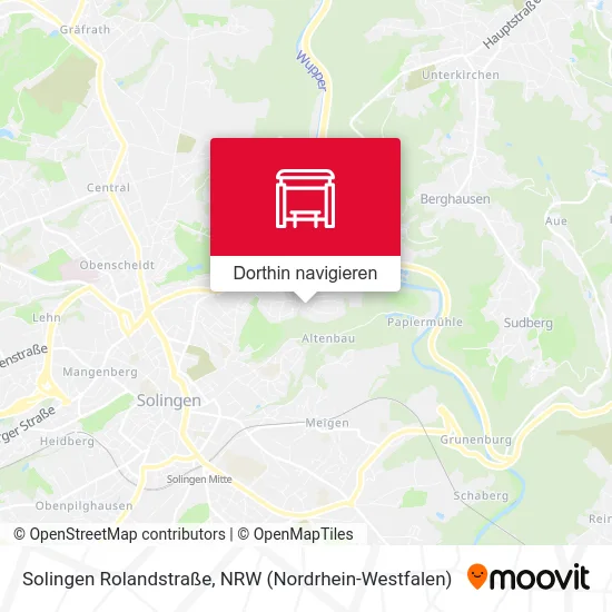 Solingen Rolandstraße Karte