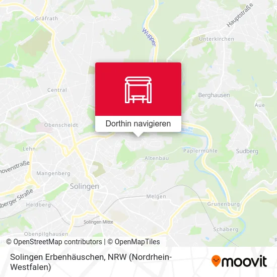 Solingen Erbenhäuschen Karte