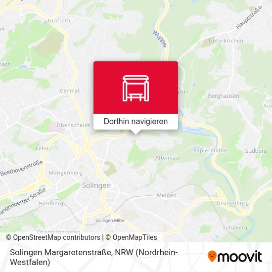Solingen Margaretenstraße Karte
