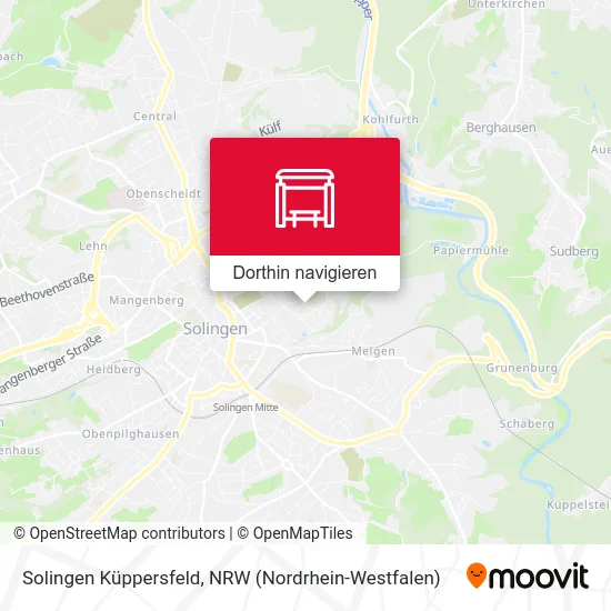 Solingen Küppersfeld Karte
